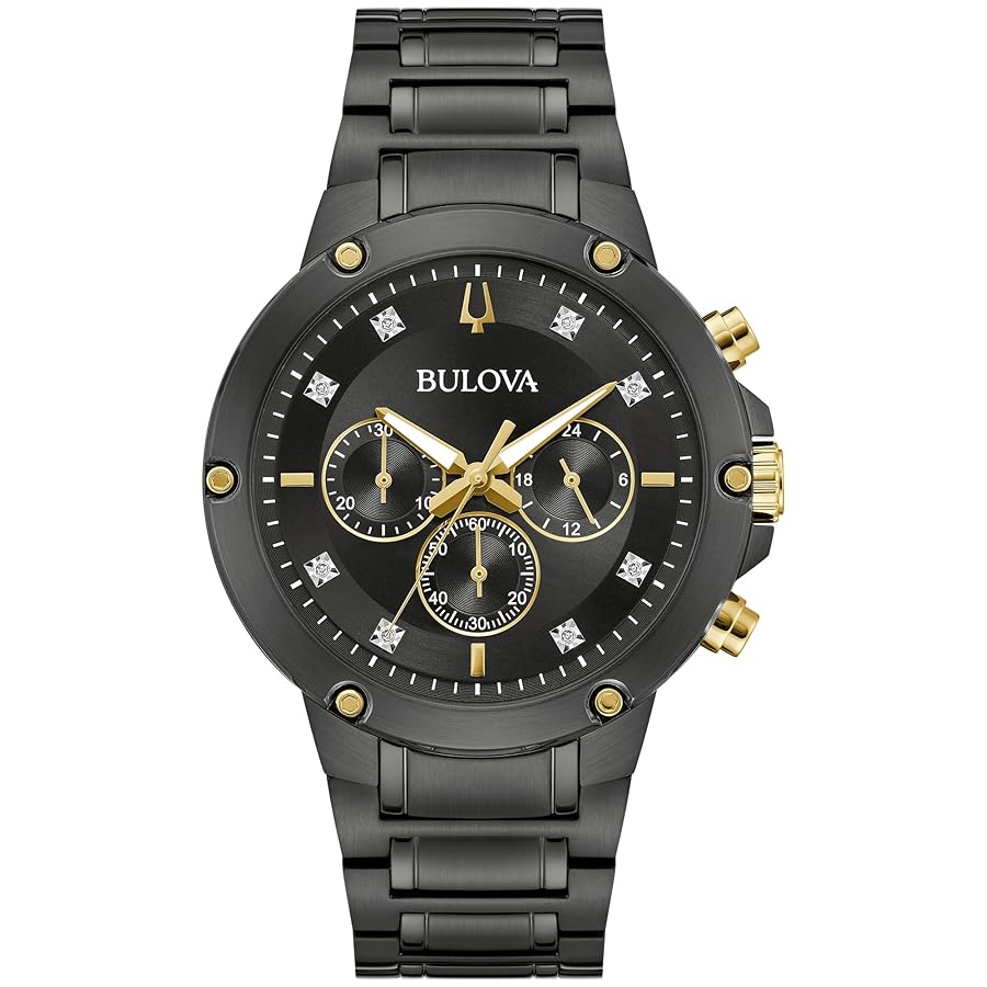Amazon.com: Bulova Men's Classic 6-Hand Chronograph Diamond